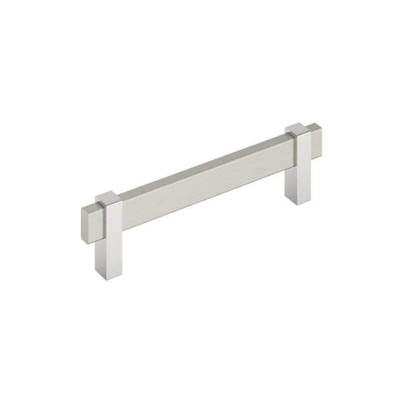 Satin Nickel Polished Chrome Modern Bar Cabinet Pull