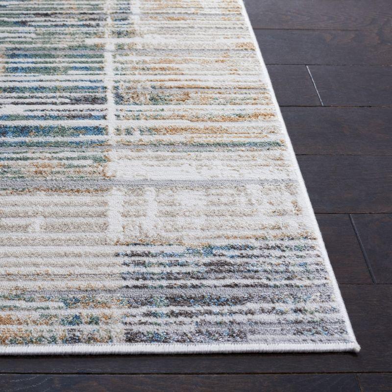 Bel Air BLA226 Power Loomed Area Rug - Dark Grey/Gold - 8'x10' - Safavieh.