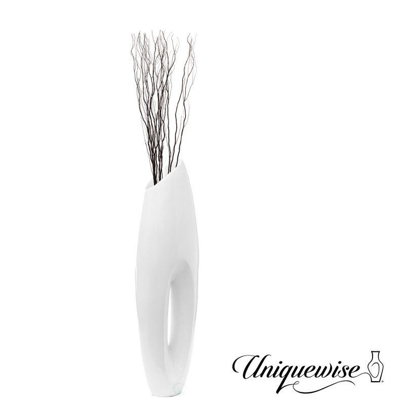 Uniquewise Tall Floor Vase, Modern White Large Floor Vase, 40-inch Vase, Decorative Lightweight Vase, Home Decor, Large