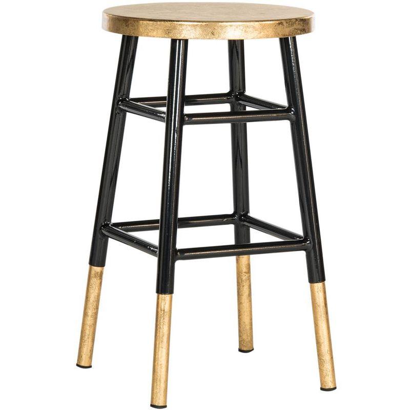 Emery Dipped Gold Leaf Counter Stool  - Safavieh