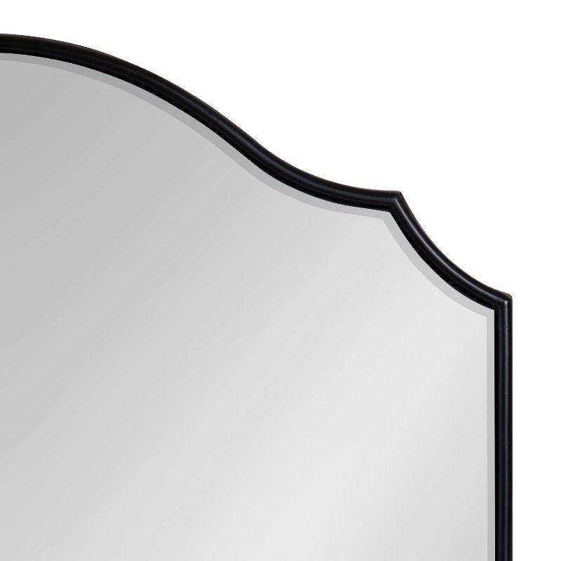 Kate and Laurel Leanna Framed Arch Wall Mirror, 32x28, Black
