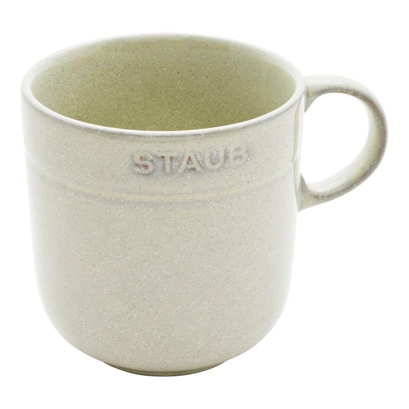 Staub White Truffle Ceramic 16oz Stoneware Mug Set