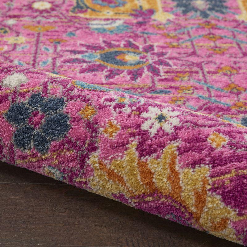 Nourison Passion Bohemian Indoor Rug Fuchsia 5' x Round