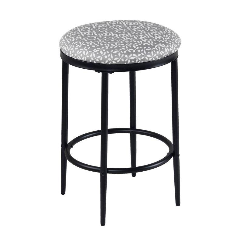 Upholstered Metal Barstool - HomePop