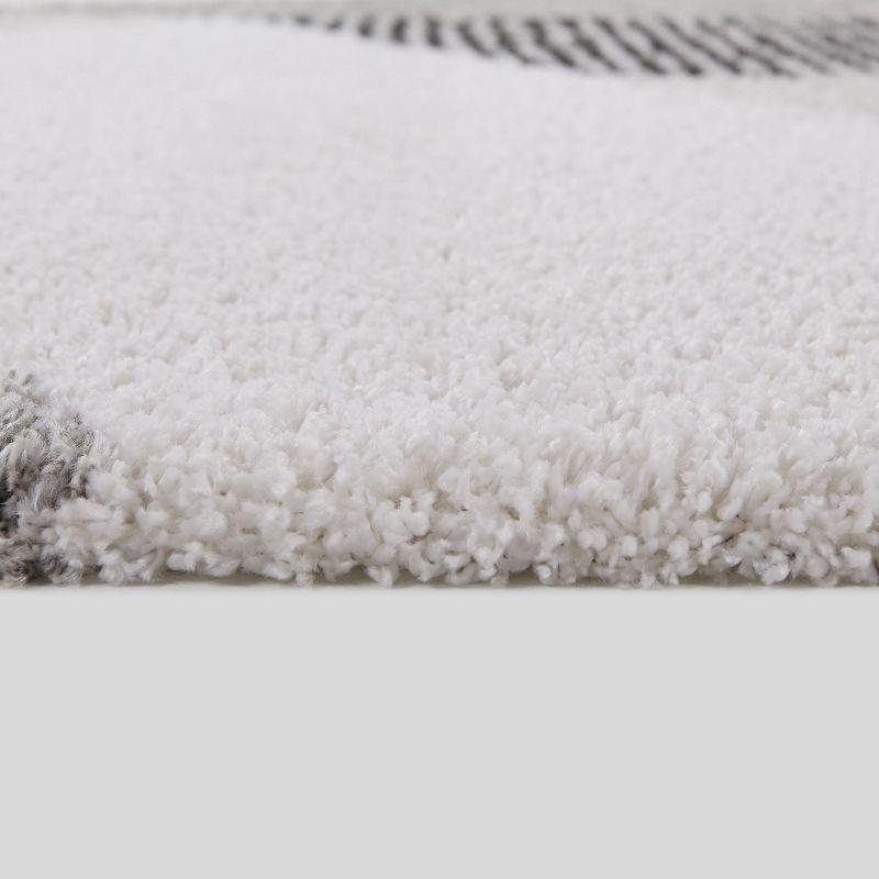 5'3"x7' Merril Mid-Century Modern Geometric Rug Gray - Balta Rugs: Indoor High Pile, Fade & Stain-Resistant, OEKO-TEX Certified