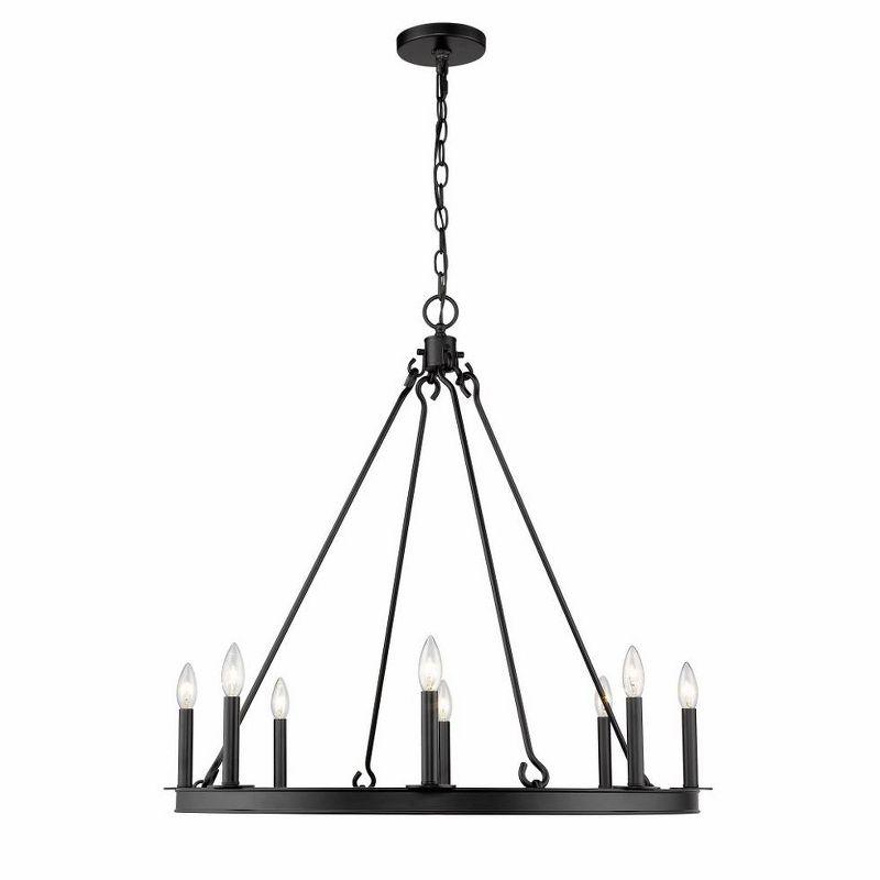 Z-Lite Barclay 8 - Light Chandelier in  Matte Black