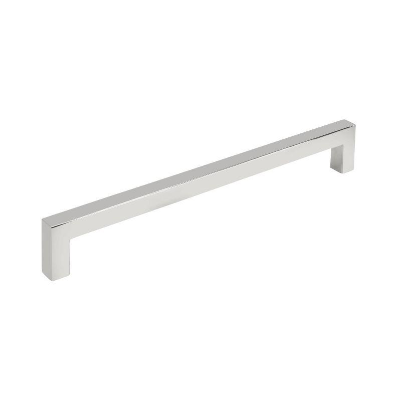 Monument 7-9/16 inch (192mm) Center-to-Center Polished Nickel Cabinet Pull