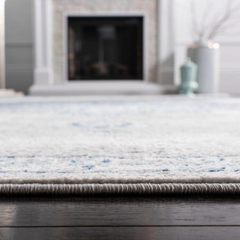 Brentwood BNT849 Power Loomed Area Rug - Navy/Light Grey - 8'x10' - Safavieh.