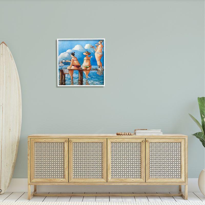 Stupell Industries " Whimsical Summer Beach Ladies " by Ronald West