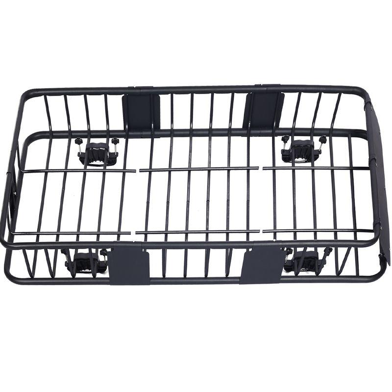 Universal Roof Rack Cargo Carrier Basket Rooftop Luggage Holder Carrier Basket For Camping Traveling