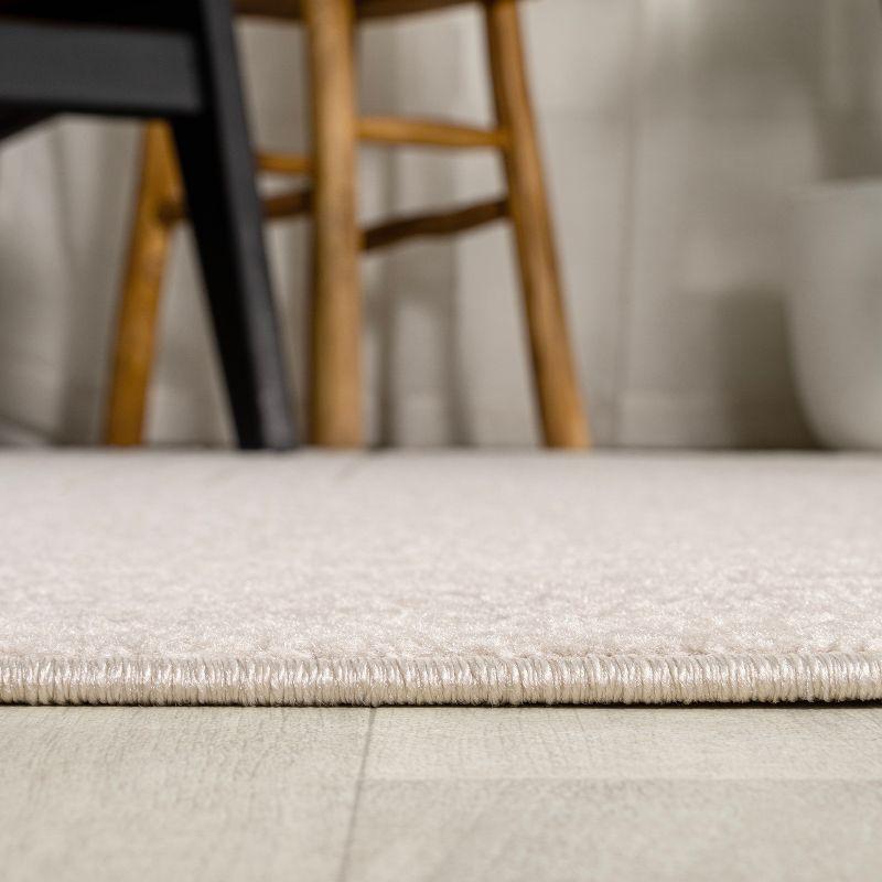 JONATHAN Y Odense High-Low Minimalist Angle Geometric Ivory/Cream 4 ft. x 6 ft. Indoor/Outdoor Area Rug