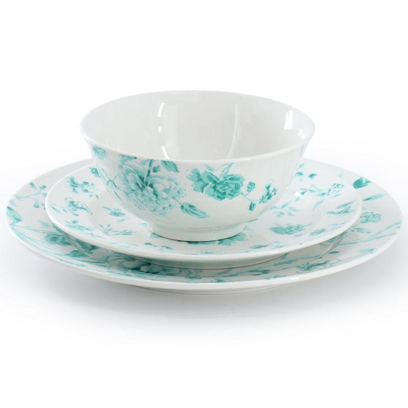 Martha Stewart Martha Stewart Porcelain China Dinnerware Set - Service for 4