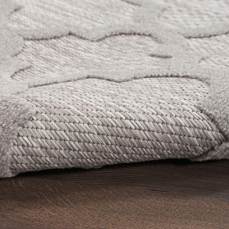 Nourison Easy Care 7' x 10' Silver Grey Indoor/Outdoor Rug