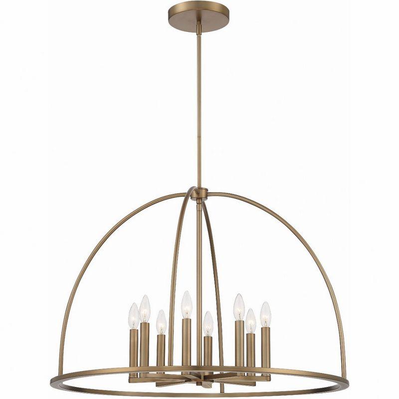 Crystorama Lighting Abbott 8 - Light Chandelier in  Vibrant Gold
