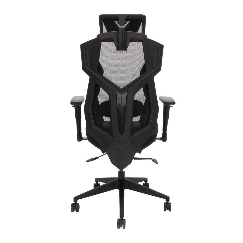 RESPAWN FLEXX Mesh Gaming Chair With Lumbar Support, Ergonomic Gaming Chair with Recline/Tilt Tension Controls, Adjustable Arms, 300lb Max Weight With Wheels for Computer/Desk/Office