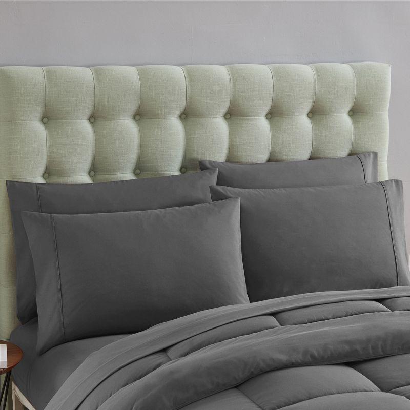 Sweet Home Collection All Season Bed-in-A-Bag 5pc/7pc Solid Color Comforter & Sheet Set Ultra Soft Bedding by Sweet Home Collection