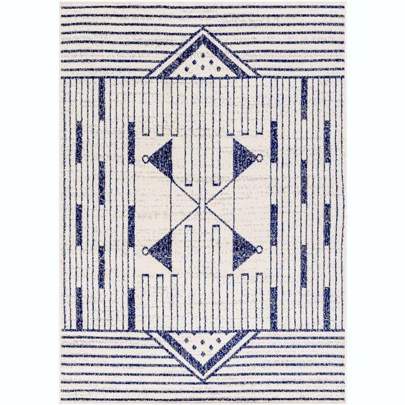 Mark & Day Neerijnen 4'11"x7' Rectangle Woven Indoor Area Rugs Dark Blue