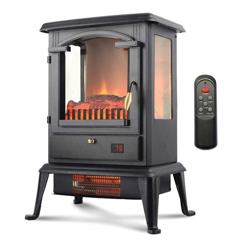 Lifesmart LifeSmart LifePro 1500W 3 Sided Electric Infrared Quartz Indoor Stove Heater