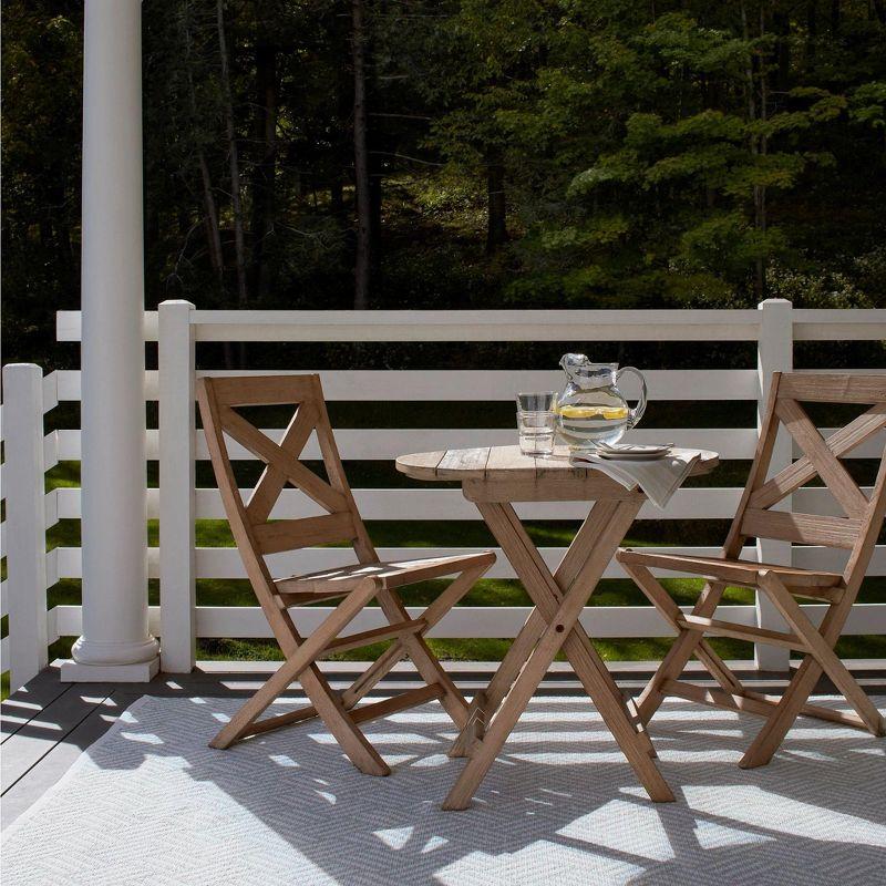 Crisscross Ocean Handwoven Indoor/Outdoor Rug