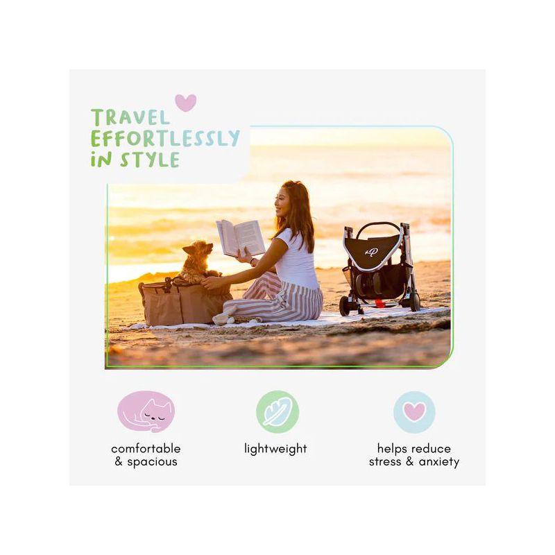 Petique Petique 3-in-1 Newport Pet Stroller (Travel Carrier + Car Seat + Stroller)
