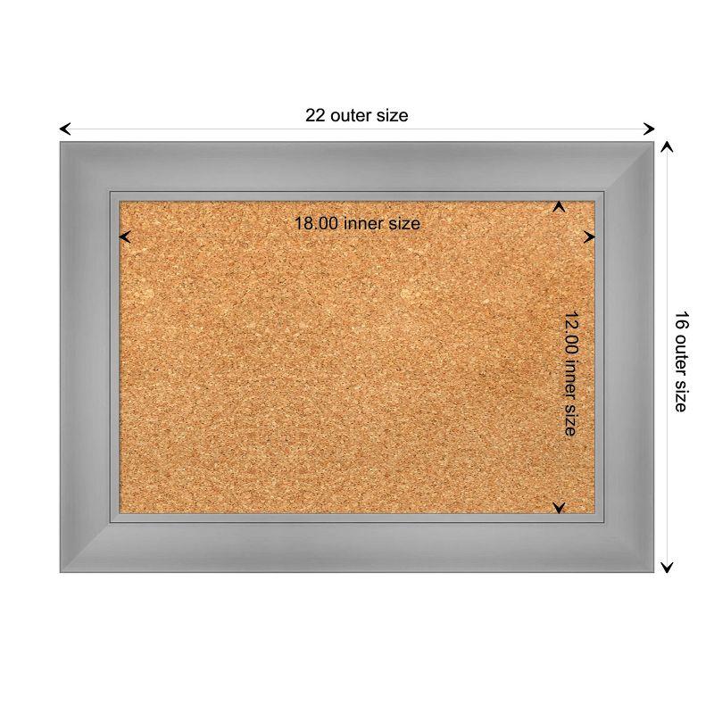 Amanti Art Flair Framed Corkboard, Natural Cork