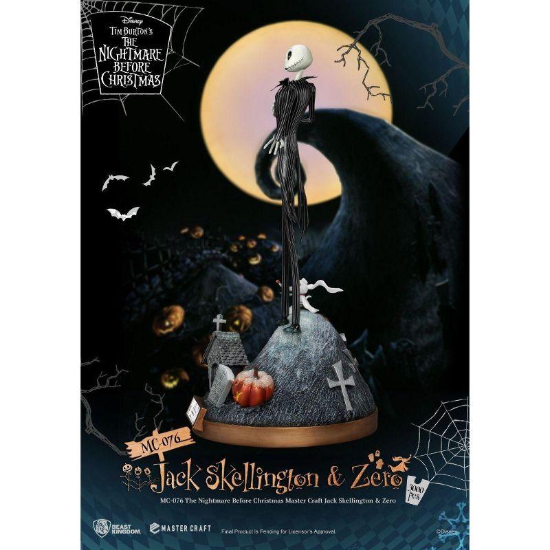 The Nightmare Before Christmas Master Craft Jack Skellington & Zero