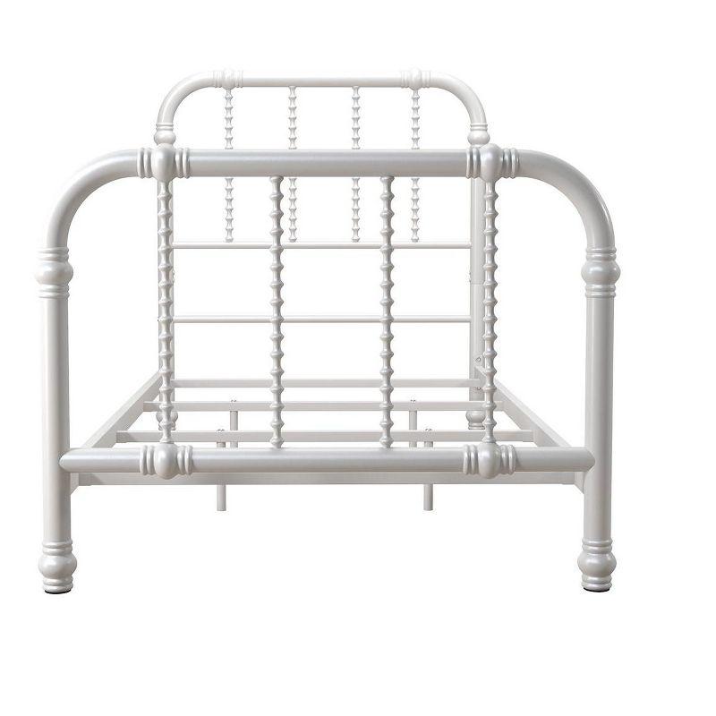 DHP Jenny Lind Metal Bed, White, Twin