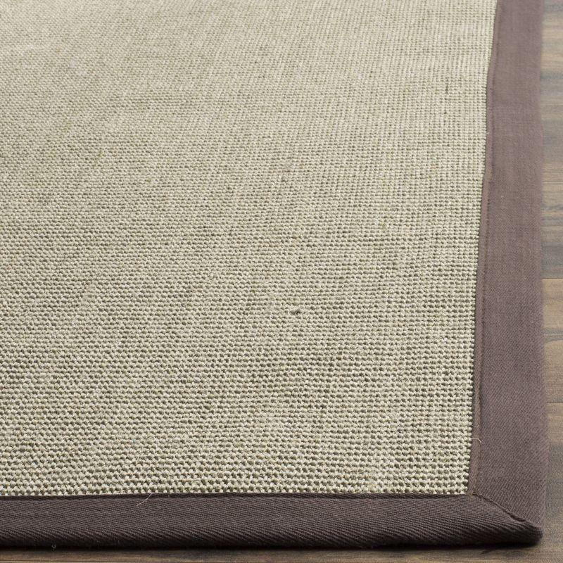 Handmade Taupe & Light Brown Braided Non-Slip Area Rug 30" x 4"