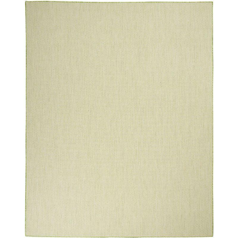 Nourison Courtyard COU01 Indoor/outdoor Area Rug - Ivory Green 8' x 10'