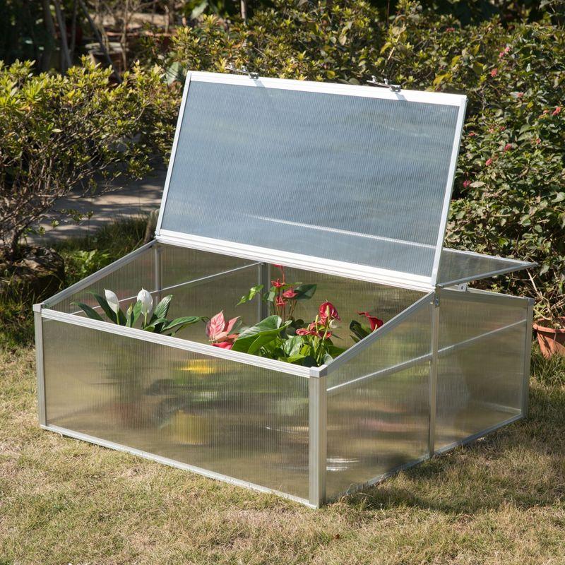 Gardenised 39.37" W x 39.37" D Mini Greenhouse
