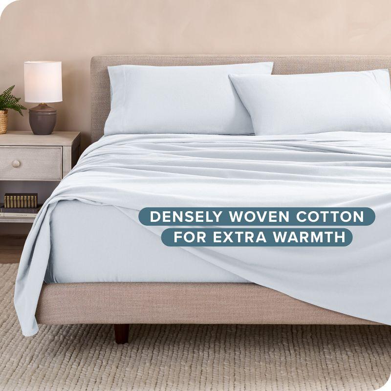 Bare Home Flannel Machine Woven Sheet Set