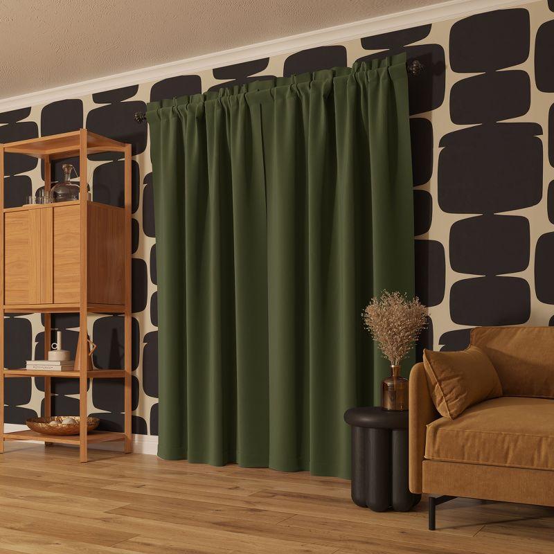 Sun Zero Sun Zero Oslo Theater Grade Extreme 100% Blackout Rod Pocket Curtain Panel
