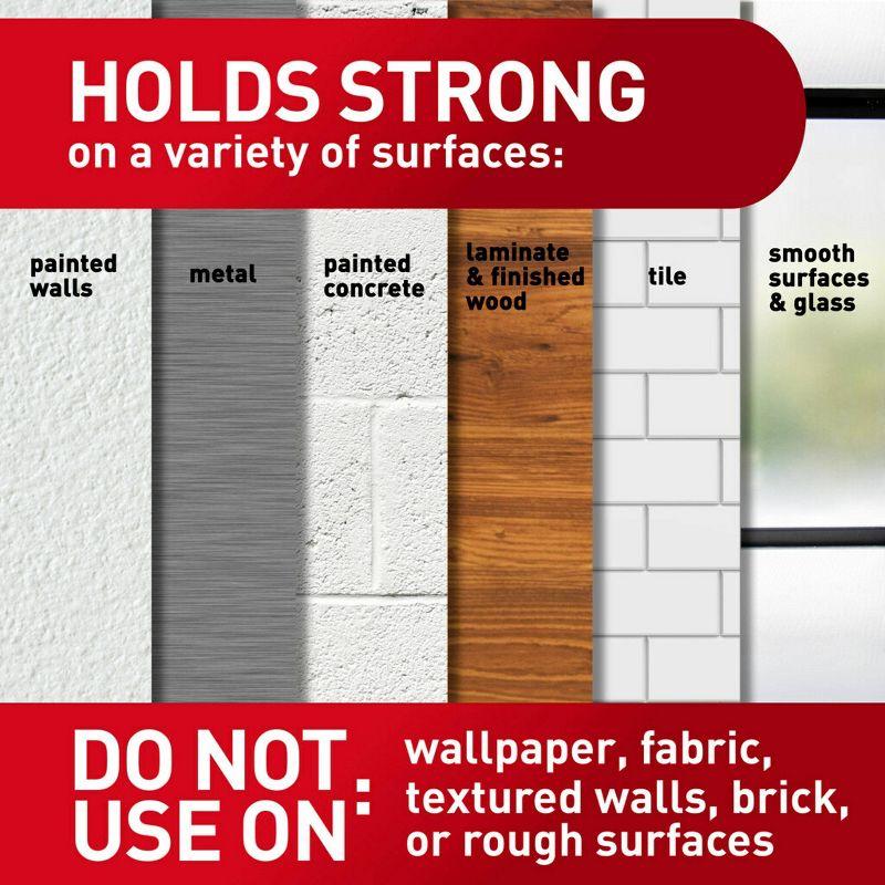 Command 12 Sets of Strips Picture Hanging Strips Value White: Plastic Adhesive Strip for Hanging Pictures Without Nails