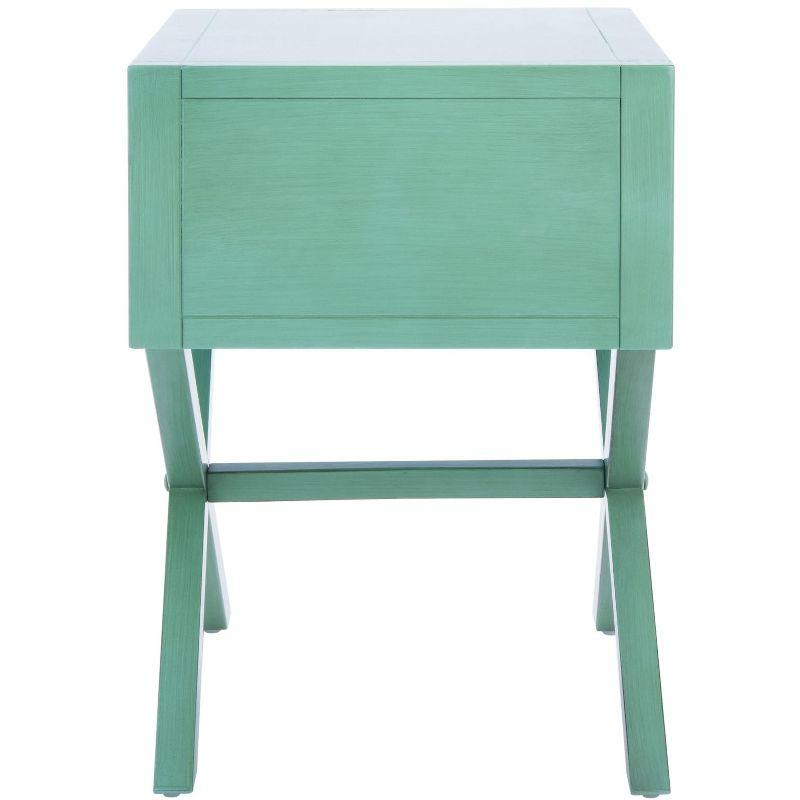 Sadie 1 Drawer Nightstand - NST9200 - Turquoise - Safavieh
