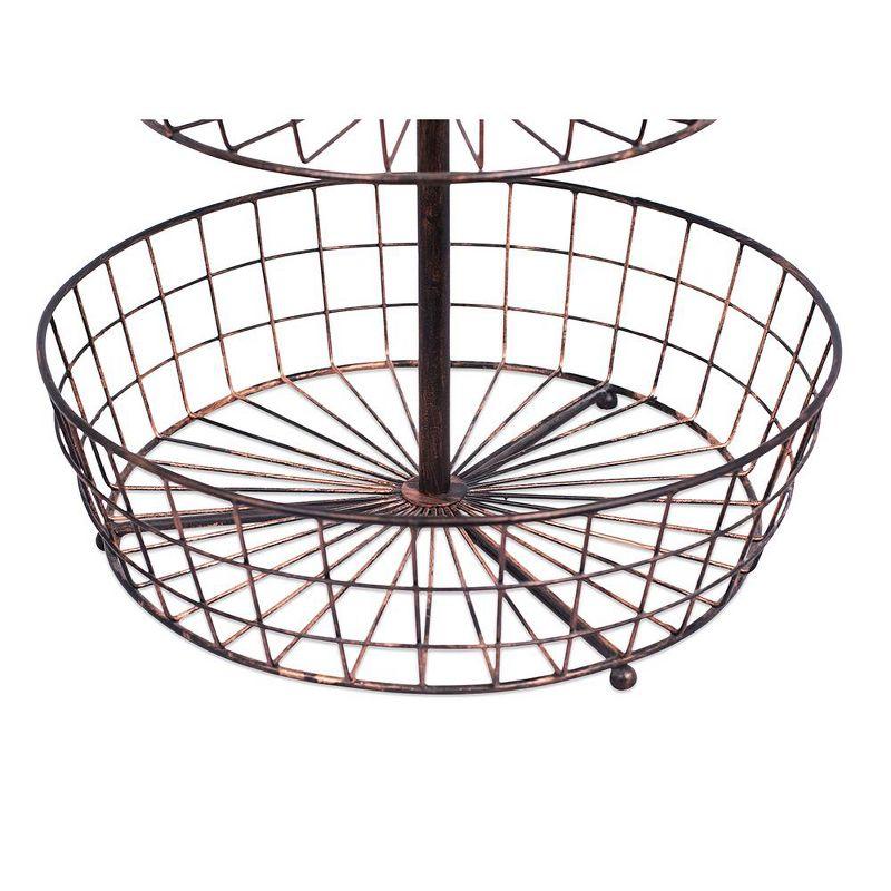 Oil Rubbed Bronze 3-Tier Wire Fruit Basket