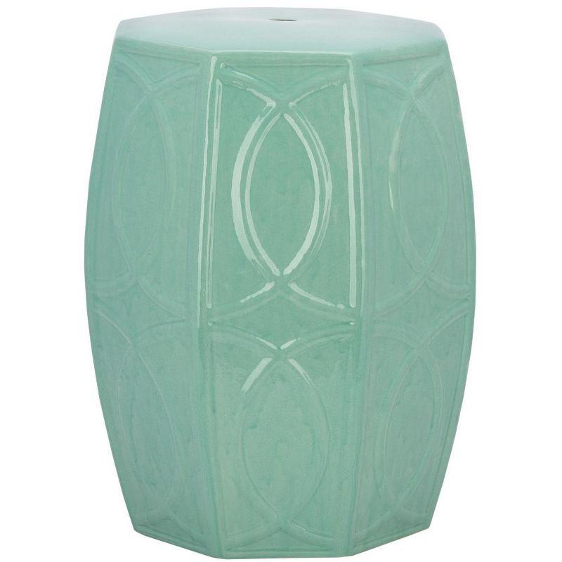 Kameko 18" Blue Ceramic Garden Stool