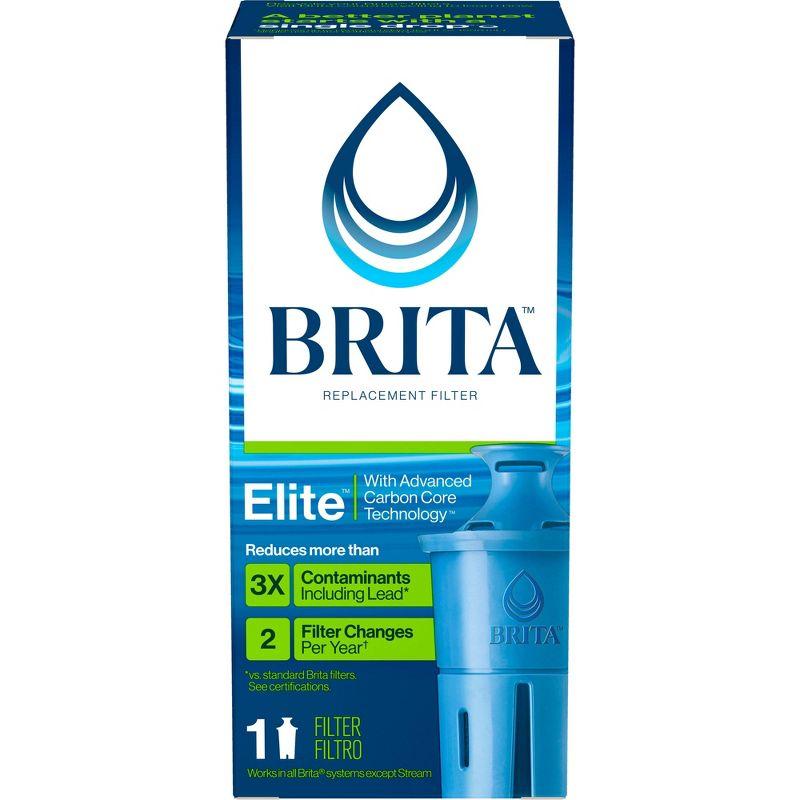 Brita Elite Replacement Water Filter for Pitchers, BPA-Free, Long-Lasting