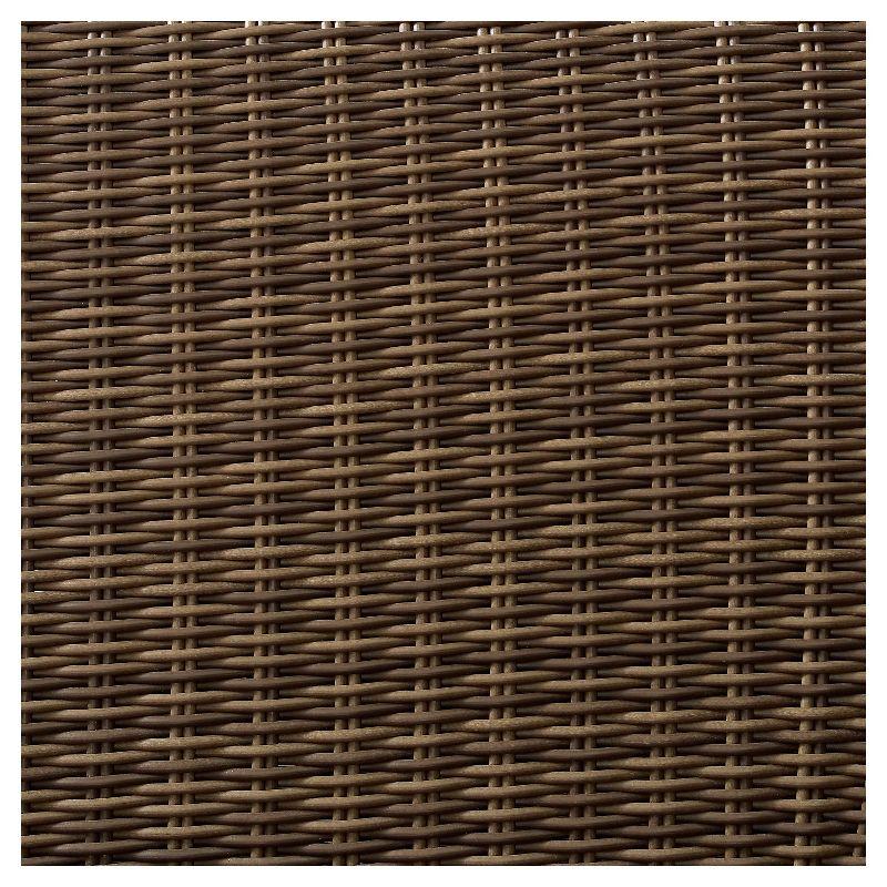 Bradenton Navy and Brown Outdoor Wicker Loveseat