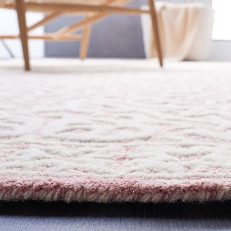 Metro MET857 Hand Tufted Indoor Area Rug - Pink/Ivory - 6'x6' - Safavieh
