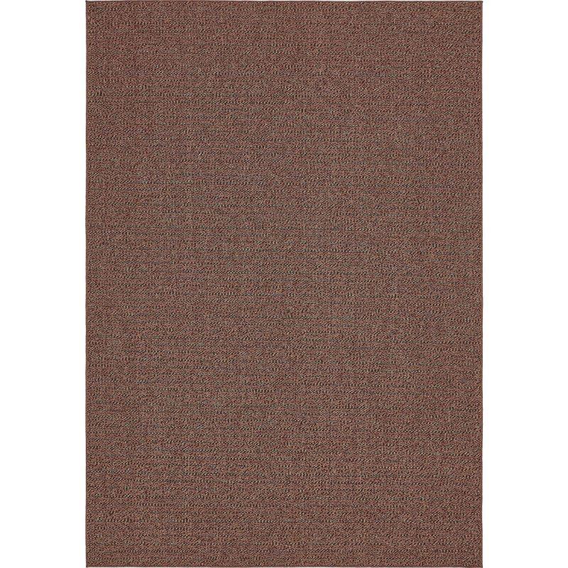 Unique Loom 8' 0 x 11' 4 Brown Outdoor Modern Links Area Rug