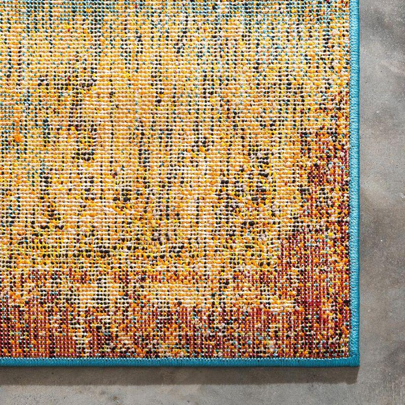 Unique Loom 4'x6' Rosso Cavalli Multi-color Indoor Area Rug