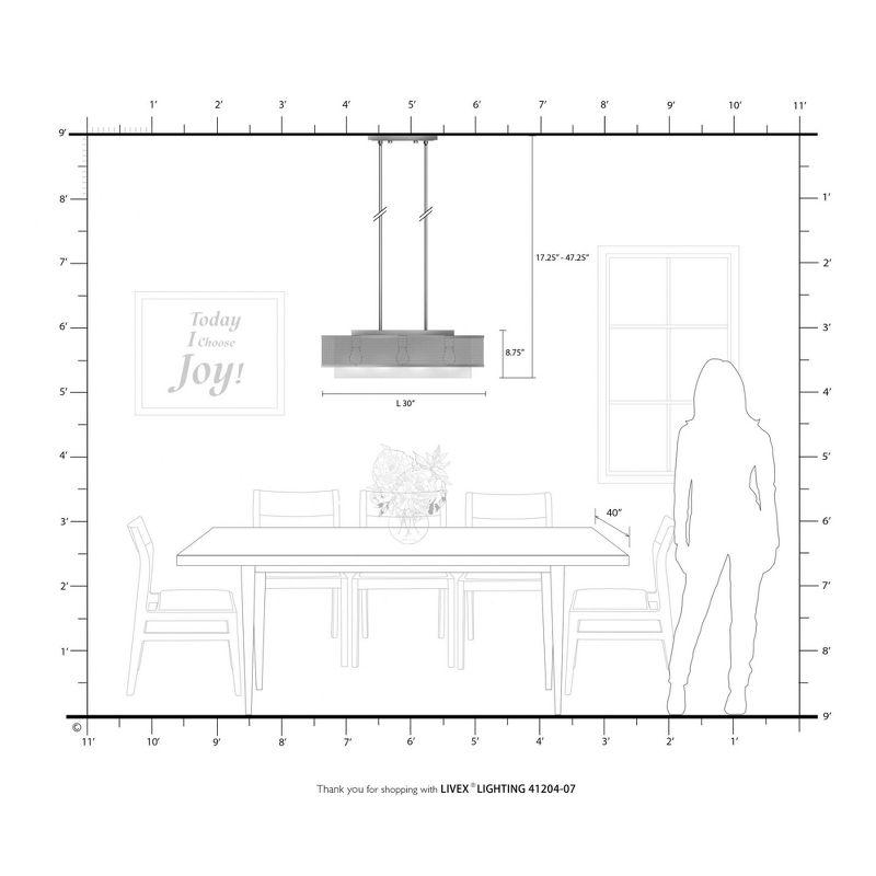 Livex Lighting Braddock 3 - Light Chandelier in  Bronze
