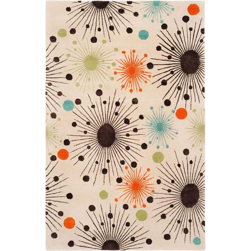 Soho SOH747 Hand Tufted Accent Rug - Ivory/Multi - 3'6"x5'6" - Safavieh.