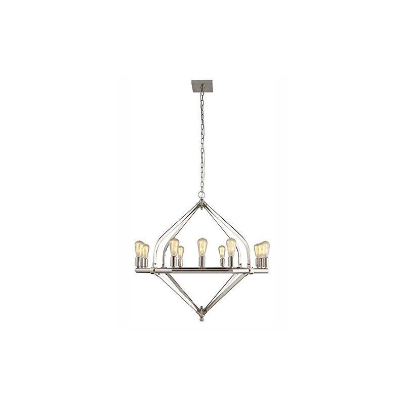 Elegant Lighting Illumina 12 light polished Nickel Pendant