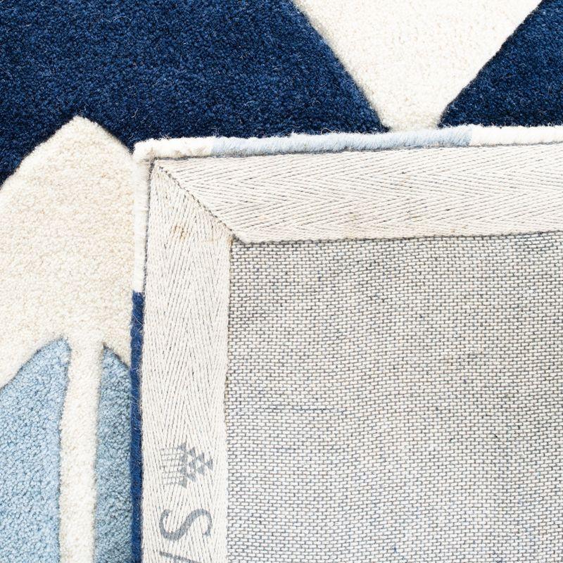 Chatham Blue and Light Blue Hand-Tufted Wool Rug