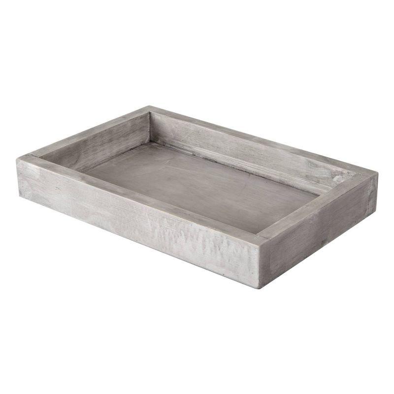 Allure Gray Bamboo Bathroom Vanity Tray