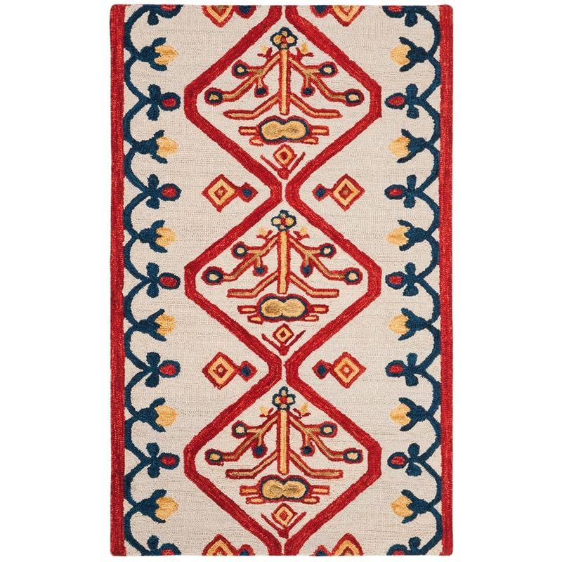 Aspen APN703 Hand Tufted Area Rug - Ivory/Multi - 4'x6' - Safavieh..
