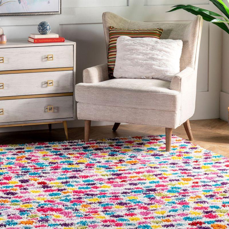 Nuloom Allard Striped Shag Indoor Area Rug