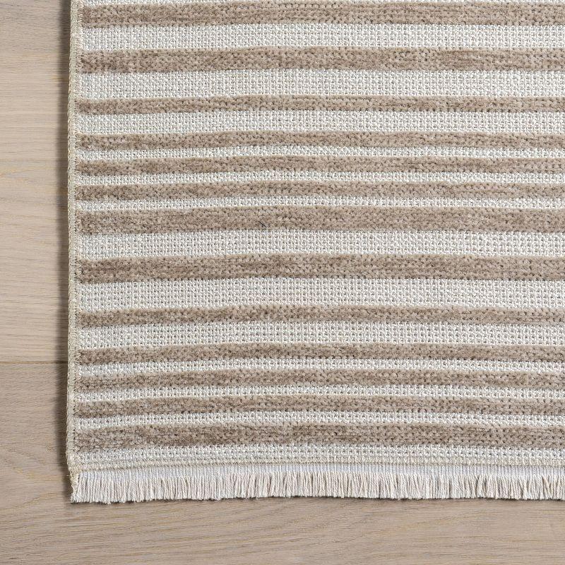 Nuloom Millicent Striped Reversible Machine Washable Indoor Area Rug