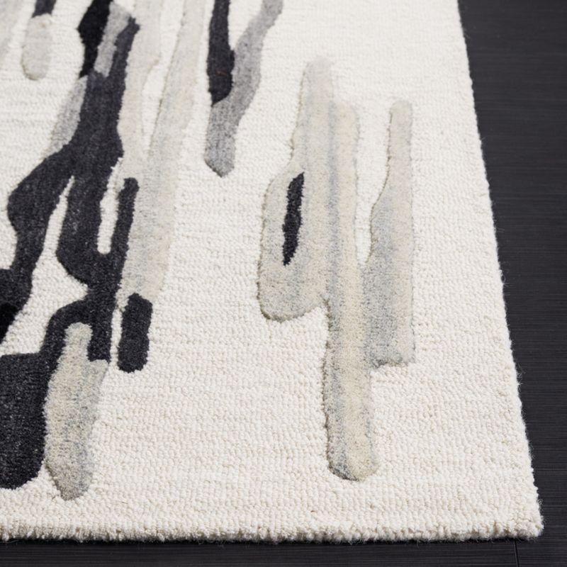 Rodeo Drive RD858 Hand Tufted Area Rug - Ivory/Black - 3'x5' - Safavieh.